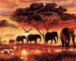 Paisaje africano  VA-2104